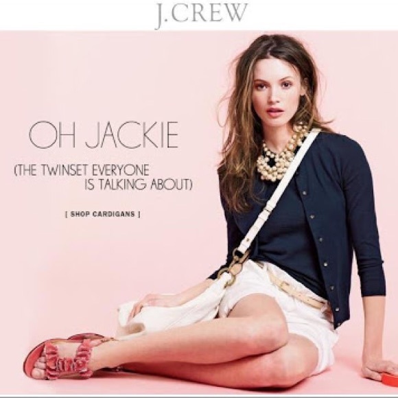 J. Crew Navy Merino Wool Jackie Cardigan Twin Set - Picture 7 of 8